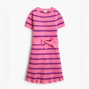 Pink and Purple Knit Casual/Preppy Dress for Girls